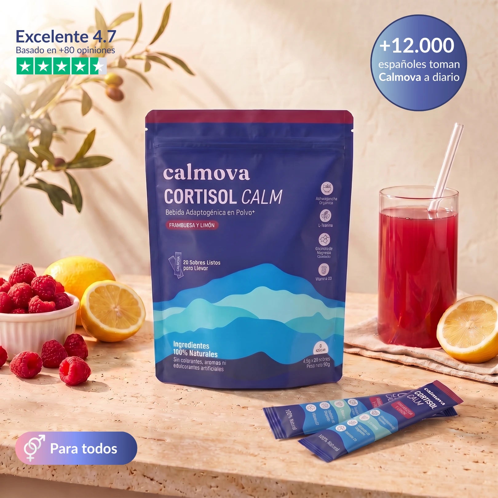 Menos cortisol, más calma